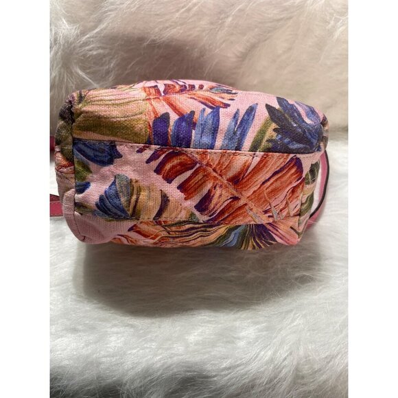CHICO Tropical Floral Pink Crossbody Bag With Adjustable Strap & Zipper Closure - Picture 7 of 12
